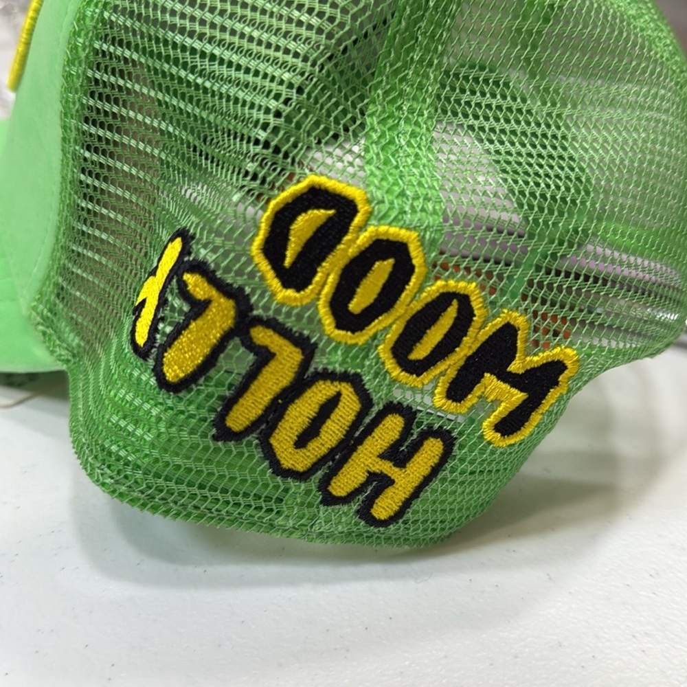 VON DUTCH GREEN SUEDE TRUCKER HAT NWT! - Picture 3 of 3